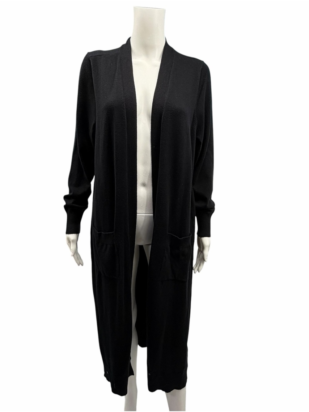 Torrid Long Open-Front Black Women's Cardigan Sweater